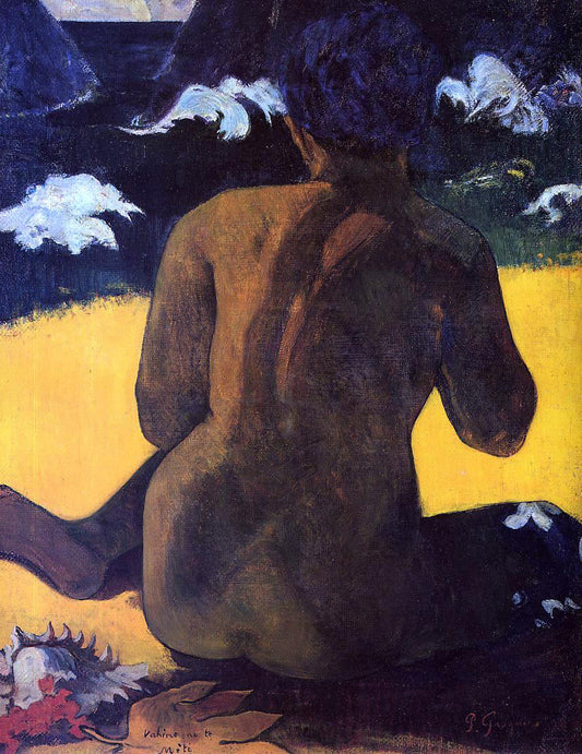  Paul Gauguin Vahine no te Miti (also known as Woman by the Sea) - Canvas Print