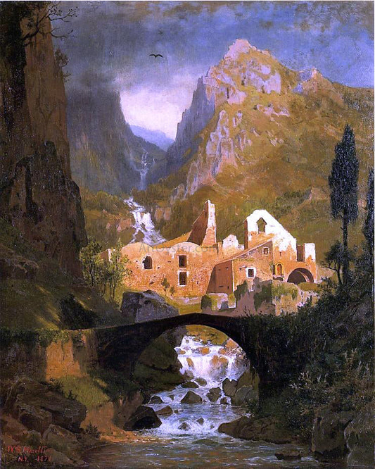  William Stanley Haseltine Valle dei Molini - Amalfi - Canvas Print