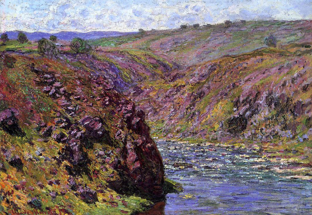  Claude Oscar Monet Valley of the Creuse, Sunlight Effect - Canvas Print