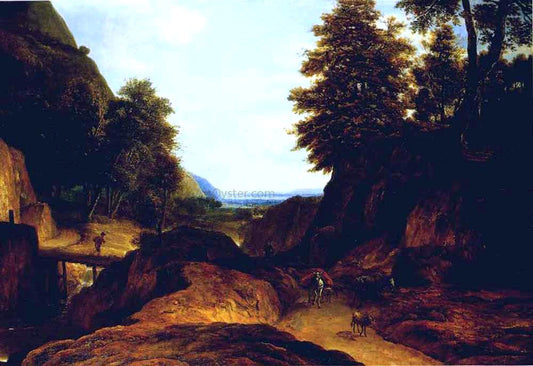  Roelandt Roghman Valley with Travellers - Canvas Print