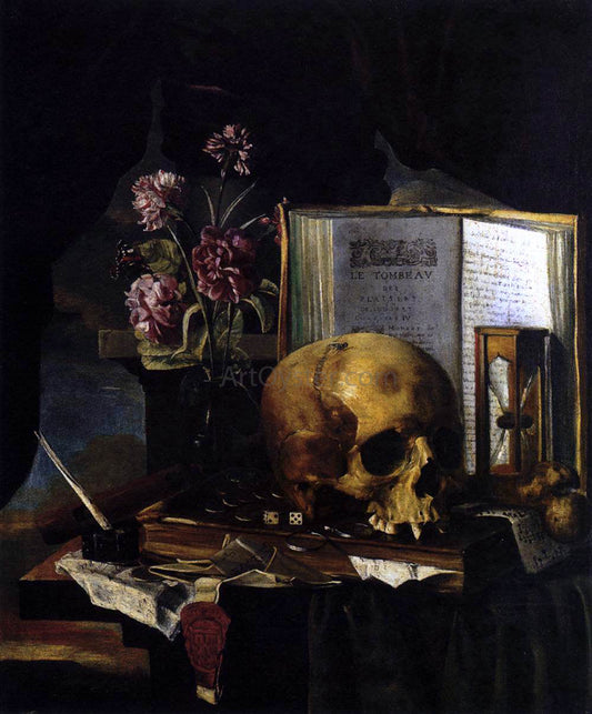  Simon Renard De Saint-andre Vanitas Still-Life - Canvas Print