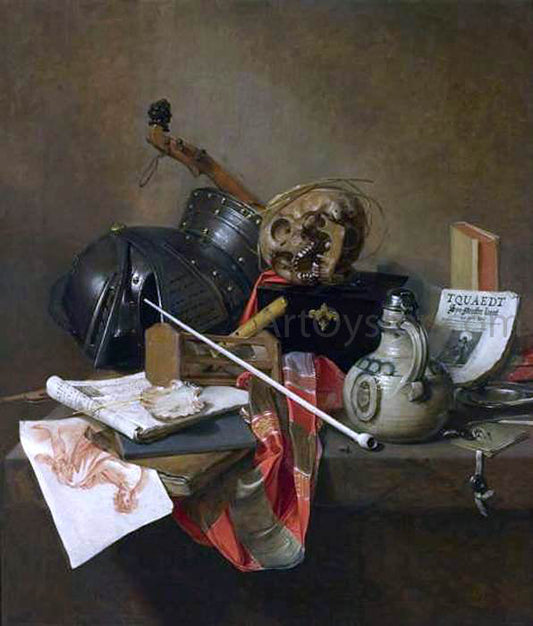  Jan Jansz Treck Vanitas Still-Life - Canvas Print