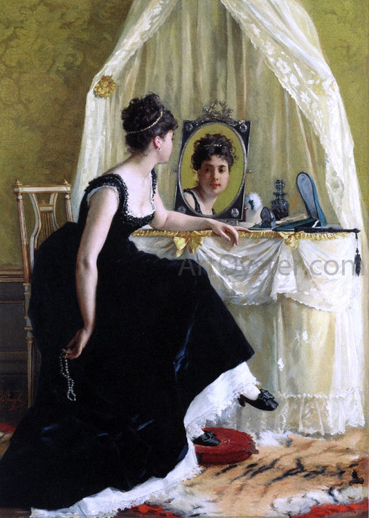  Gustave-Leonard De Jonghe Vanity - Canvas Print