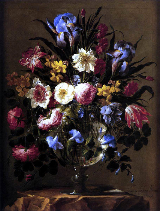  Juan De Arellano Vase of Flowers - Canvas Print