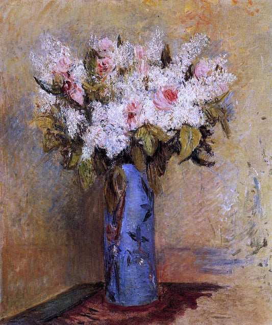  Pierre Auguste Renoir Vase of Lilacs and Roses - Canvas Print