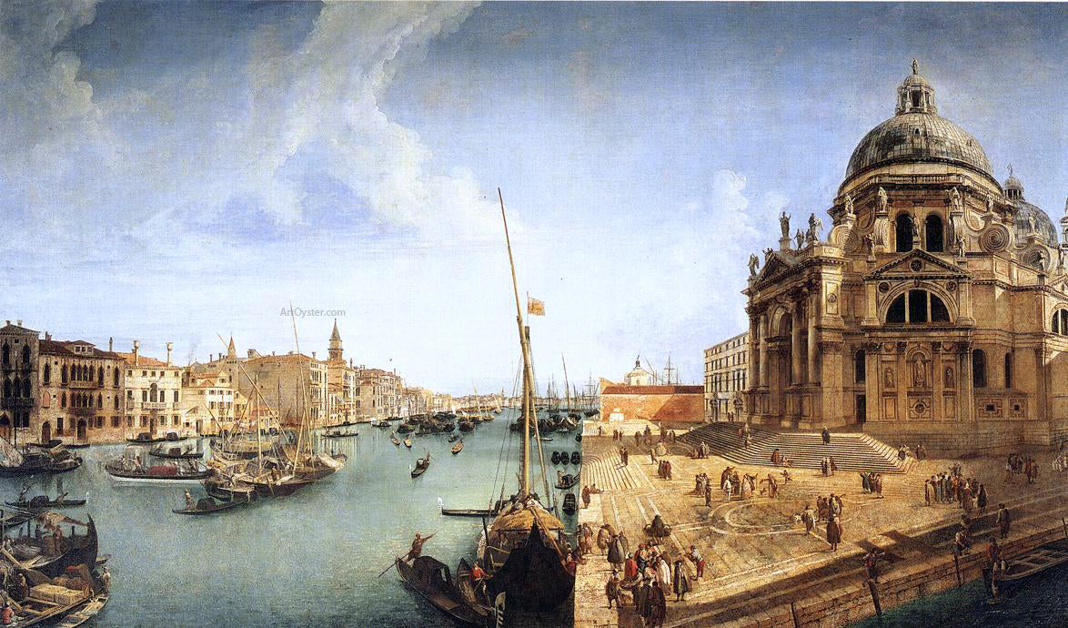  Michele Marieschi Veduta of the Basilica della Salute - Canvas Print