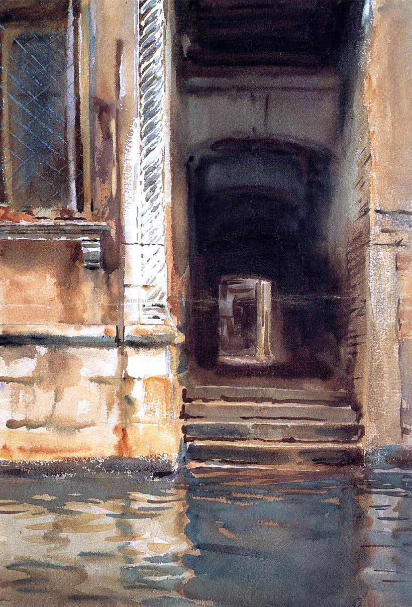  John Singer Sargent Venetian Doorway - Canvas Print