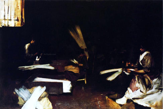  John Singer Sargent Venetian Glass Workers - Canvas Print