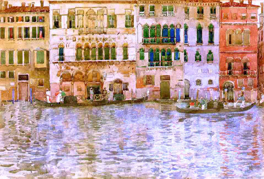  Maurice Prendergast Venetian Palaces on The Grand Canal - Canvas Print