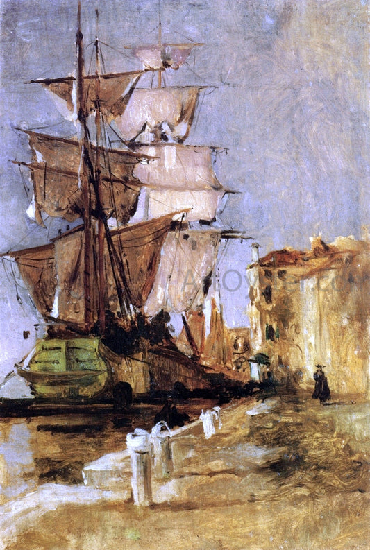  John Twachtman Venetian Sailing Vessel - Canvas Print