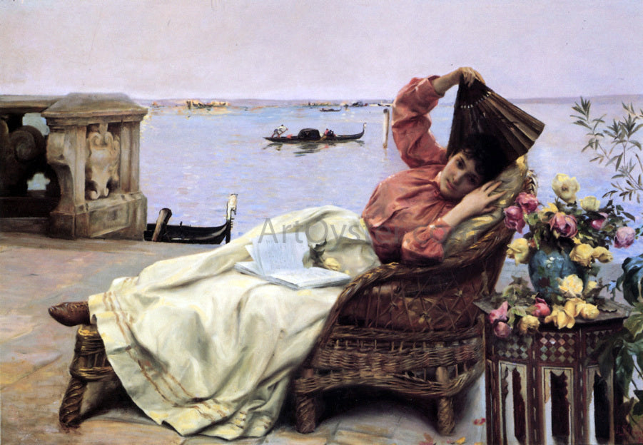  Julius LeBlanc Stewart Venetian Veranda - Canvas Print