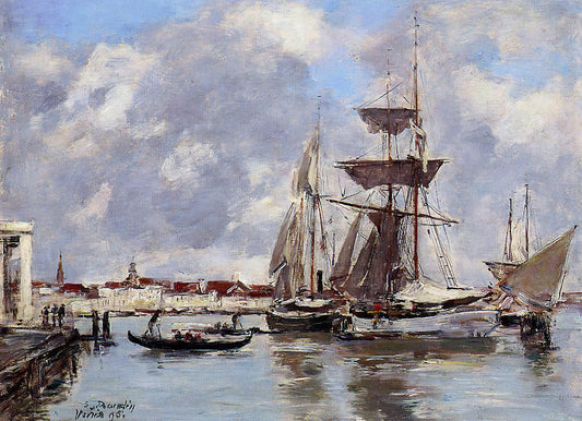  Eugene-Louis Boudin Venice - Canvas Print