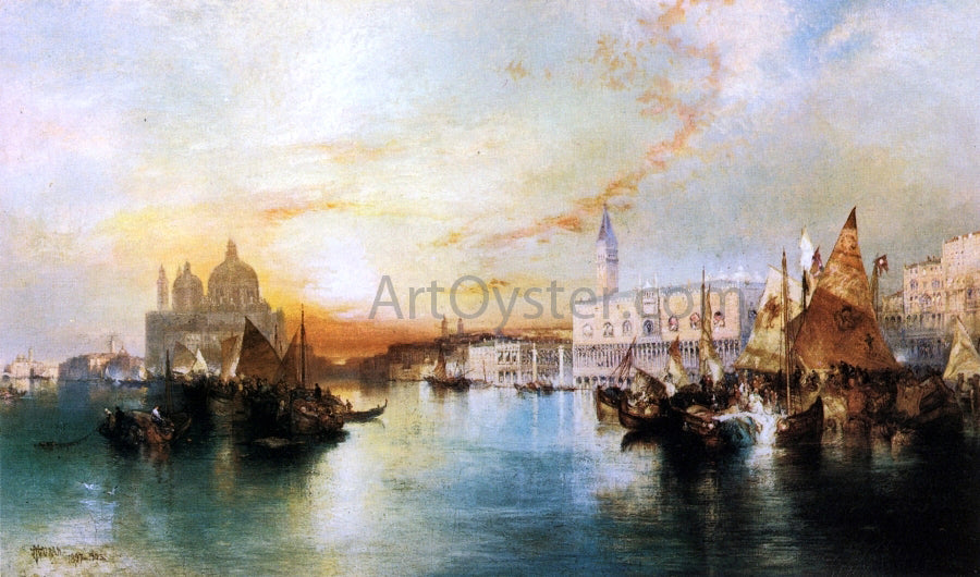  Thomas Moran Venice from the Lagoon - Canvas Print