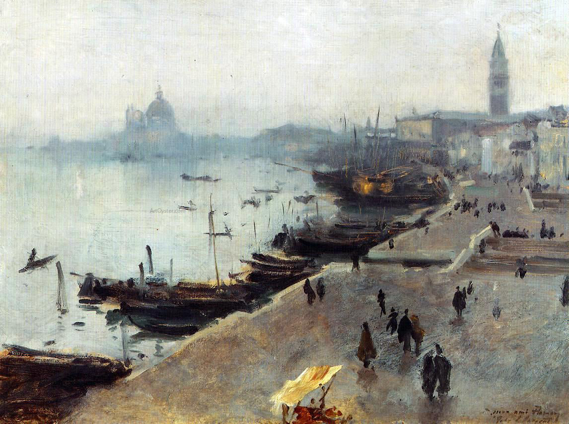  John Singer Sargent Venice in Gray Weather - Canvas Print