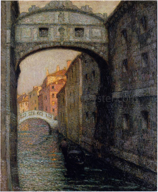  Henri Le Sidaner Venice - the Canal of Sighs - Canvas Print