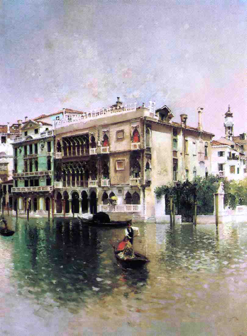  Robert Frederick Blum Venice, The Grand Canal - Canvas Print