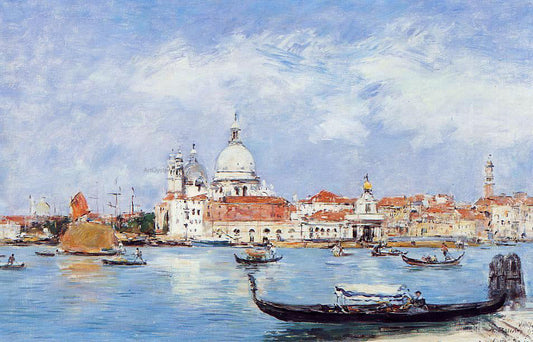  Eugene-Louis Boudin Venice, View from the Grand Canal - Canvas Print