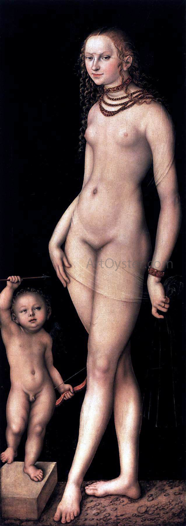  The Elder Lucas Cranach Venus and Cupid - Canvas Print