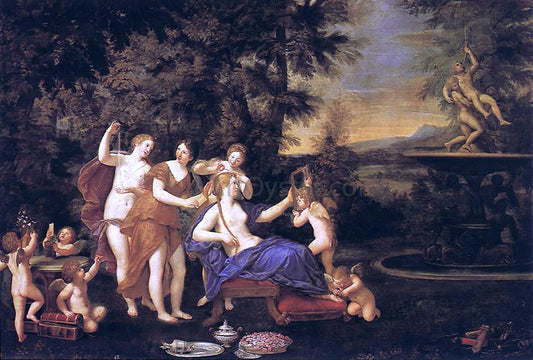  Francesco Albani Venus Attended by Nymphs and Cupids - Canvas Print