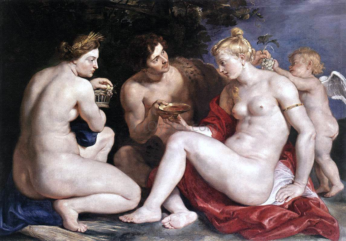  Peter Paul Rubens Venus, Cupid, Baccchus and Ceres - Canvas Print