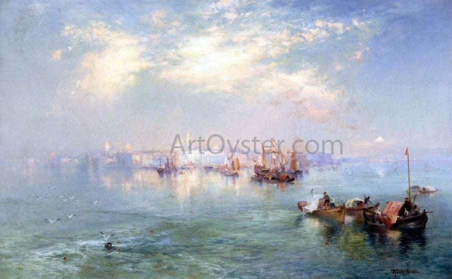  Thomas Moran Vera Cruz Harbor, Mexico - Canvas Print