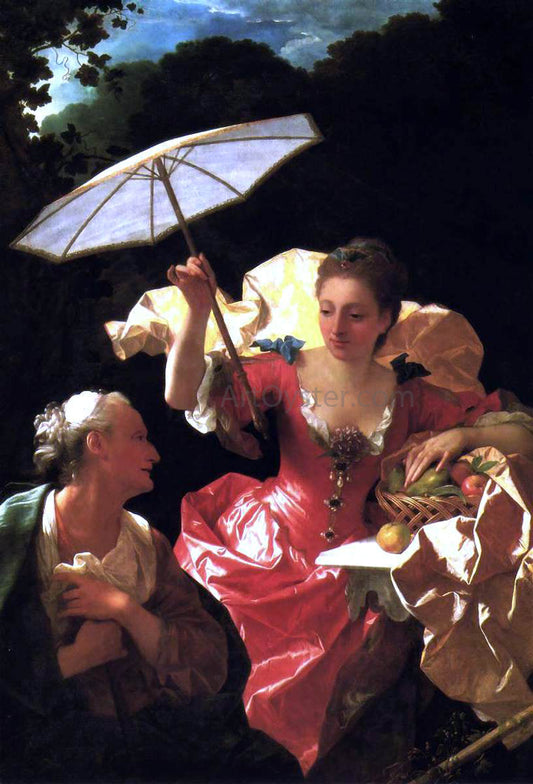  Jean Ranc Vertumnus and Pomona - Canvas Print