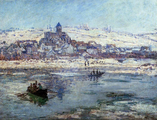  Claude Oscar Monet Vetheuil in Winter - Canvas Print