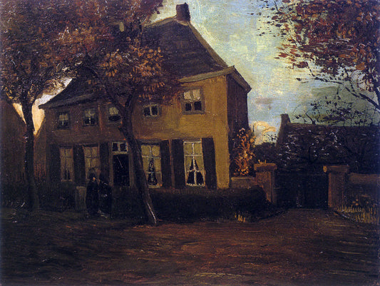  Vincent Van Gogh Vicarage at Nuenen (also known as The Vicarage at Nuenen) - Canvas Print