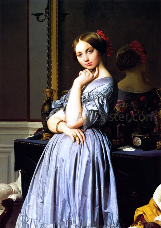  Jean-Auguste-Dominique Ingres Vicomtesse Louise-Albertine d'Hausonville - Canvas Print