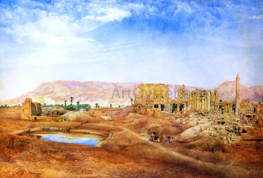  Henry Roderick Newman View at Karnak, Egypt - Canvas Print