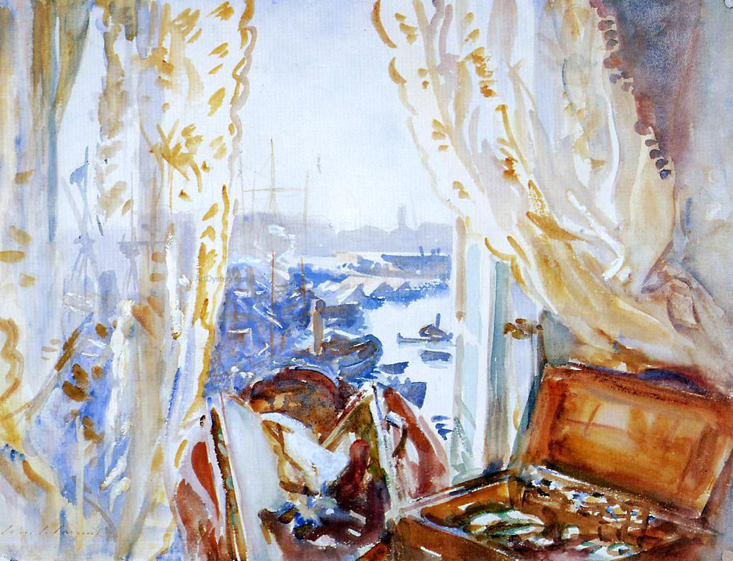  John Singer Sargent View from a Window, Genoa - Canvas Print