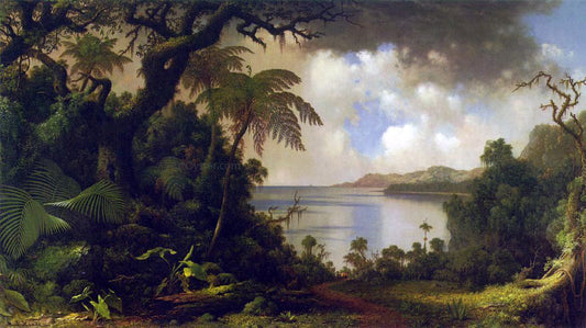  Martin Johnson Heade View from Fern Tree Walk, Jamaica - Canvas Print