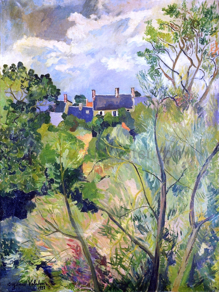  Suzanne Valadon View from My Window in Genets (Brittany) - Canvas Print