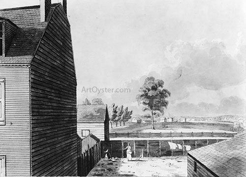  John Hill View from My Work Room Window in Hammond Street, New York City - Canvas Print