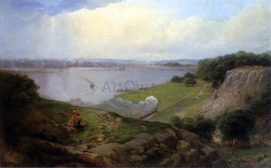  Andrew W Melrose View from New Jersey Looking Towards Downtown New York - Canvas Print