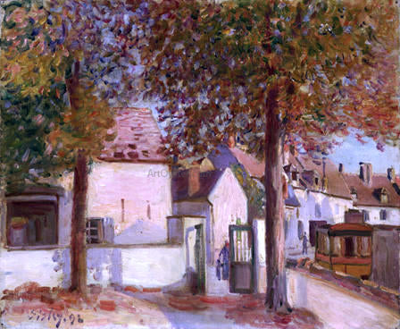  Alfred Sisley View in Moret (Rue de Fosses) - Canvas Print