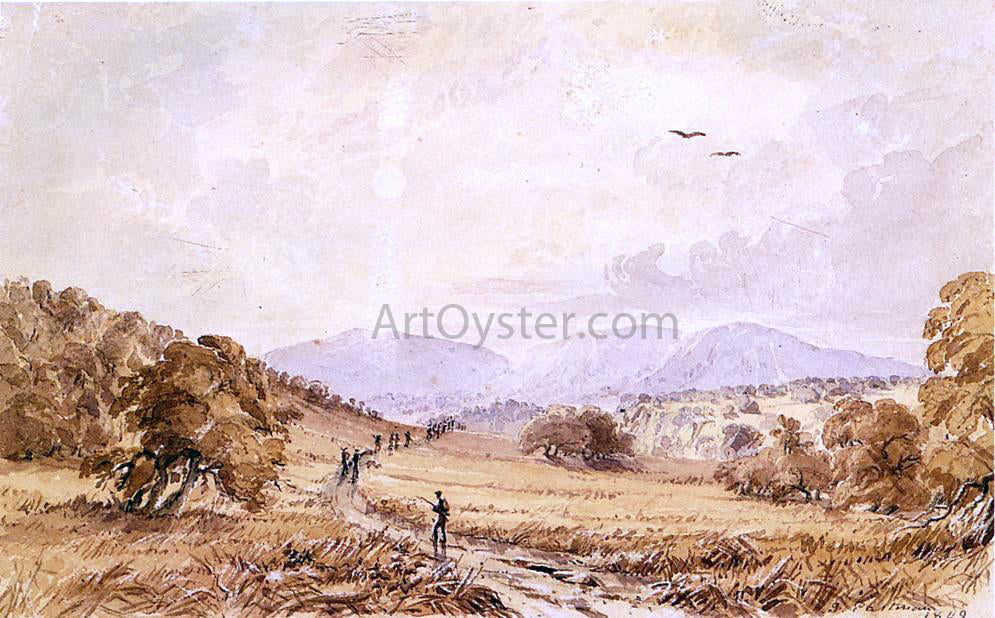  Seth Eastman View in Texas - Miles North of San Antonio - Canvas Print