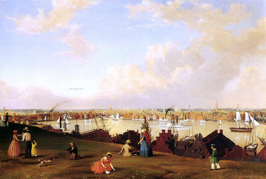  Fitz Hugh Lane View of Baltimore - Canvas Print
