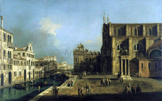  Michele Marieschi View of Campo SS. Giovanni e Paolo, Venice - Canvas Print