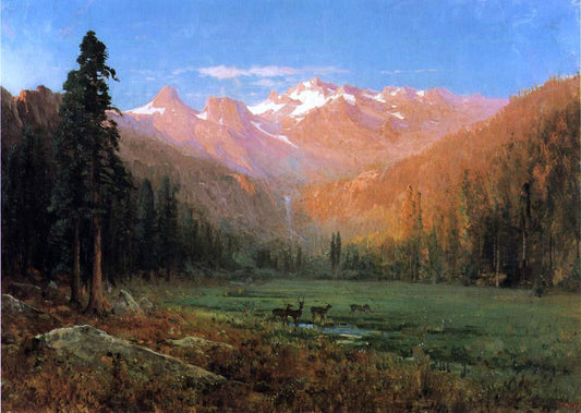  Thomas Hill View of Cascade Lake, near Tahoe - Canvas Print