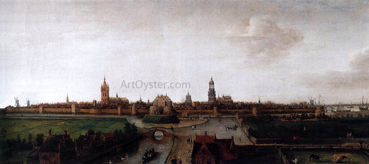  Hendrick Cornelisz Vroom View of Delft from the Southwest - Canvas Print