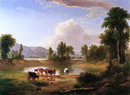  Asher Brown Durand View of Esopus Creek, Ulster County, New York - Canvas Print