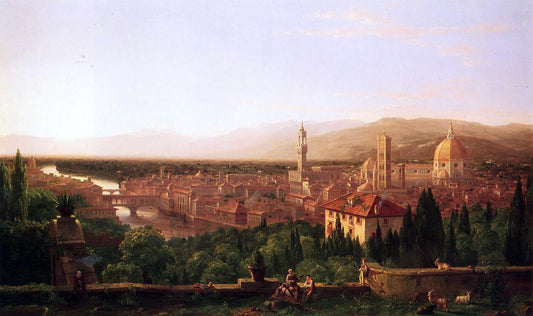  Thomas Cole View of Florence from San Miniato - Canvas Print