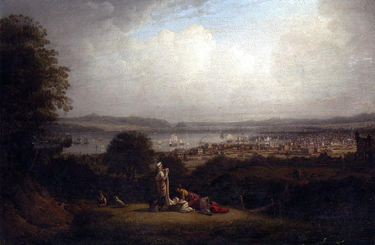 Robert Salmon View of Greenock, Scotland, and the Bay of St. Lawrence - Canvas Print