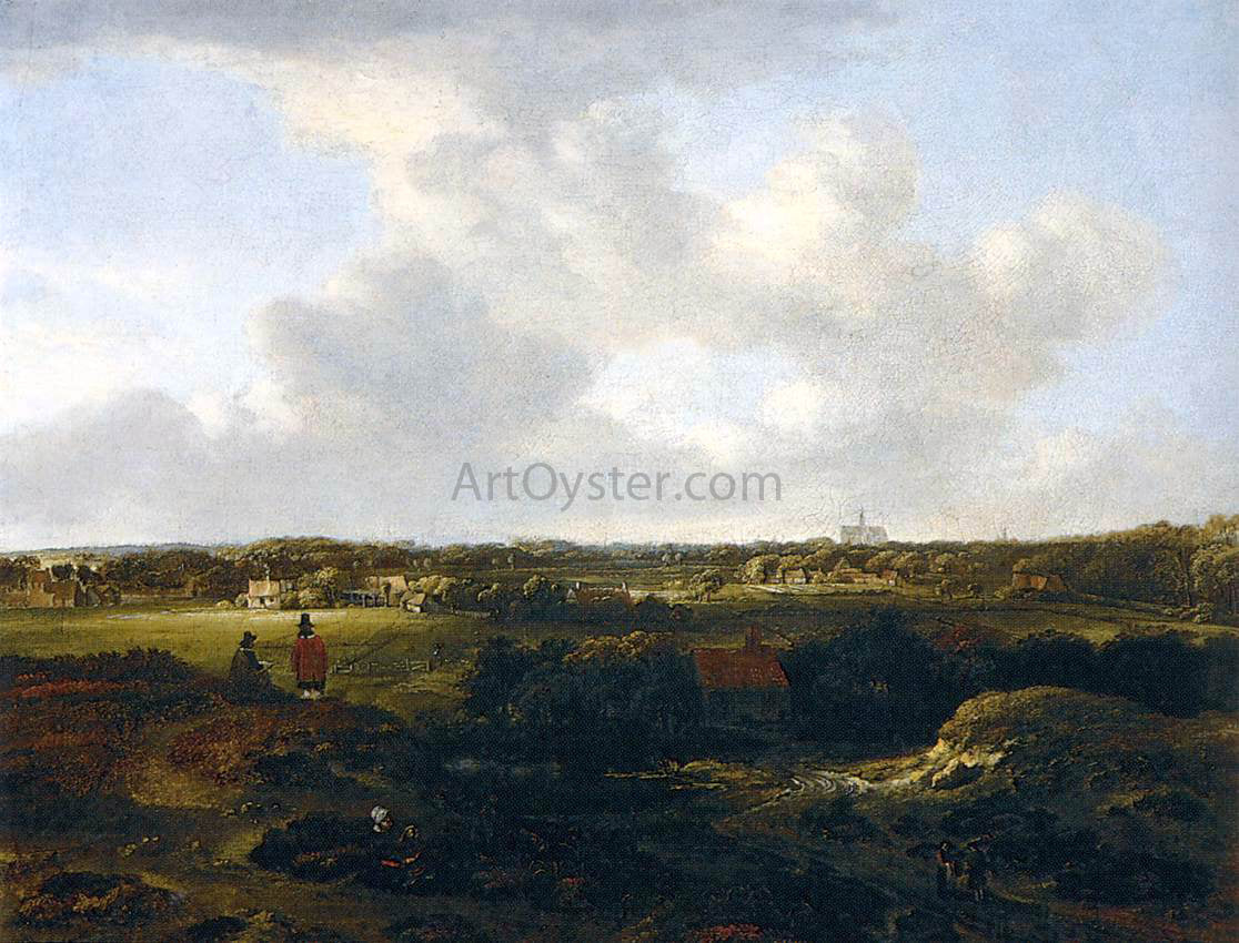  The Elder Jan Vermeer Van Haarlem View of Haarlem from the Dunes - Canvas Print