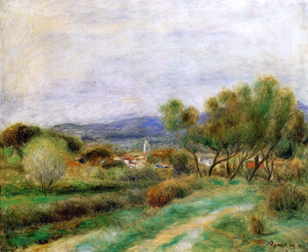  Pierre Auguste Renoir View of La Sayne - Canvas Print