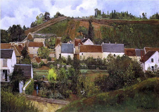  Camille Pissarro View of l'Hermitage, Jallais Hills, Pontoise - Canvas Print