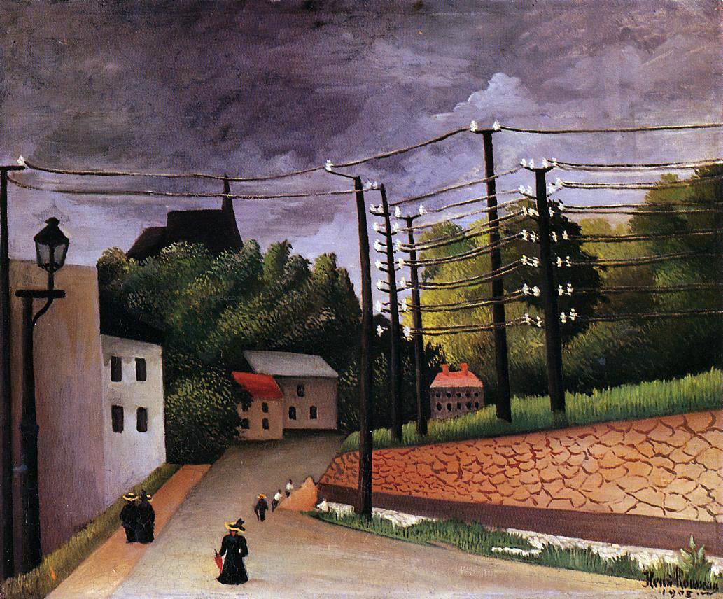  Henri Rousseau View of Malakoff - Canvas Print