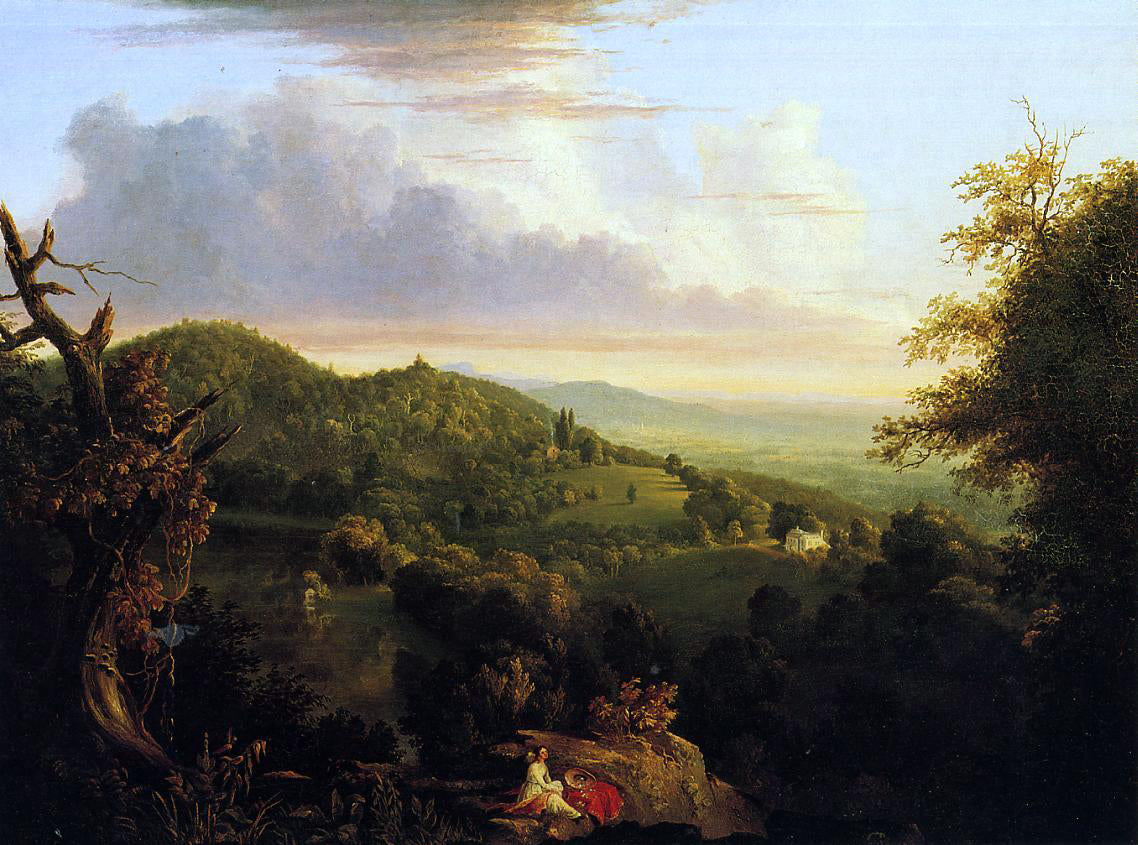  Thomas Cole View of Monte Video, Seat of Daniel Wadsworth, Esq. - Canvas Print