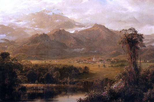  Norton Bush View of Mountains in Ecuador (also known as A Tropical Morning) - Canvas Print